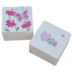 Butterfly or Heart Trinket Box