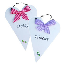 Rustic Heart Lilac or Cerise