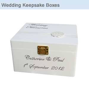 Wedding Keepsake Memory Boxes