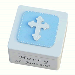 First Holy Communion </br>Large Trinket Box Cross