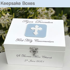 First Holy Communion Keepsake Memory Boxes